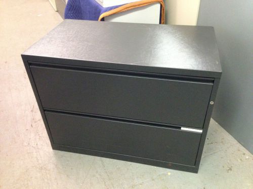 2 drawer lateral size file cabinet by herman miller meridian w/lock&amp;key 36&#034;w for sale