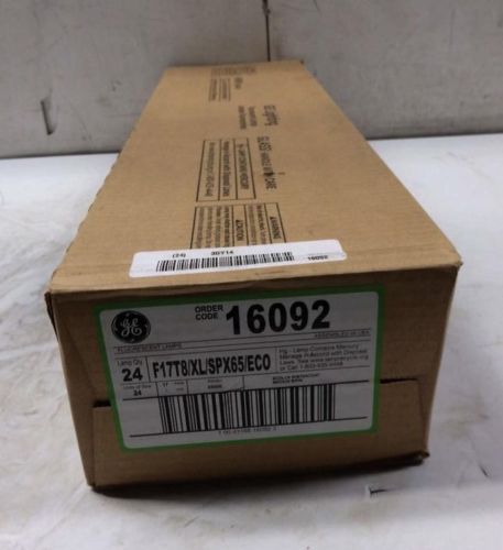 Lot of 24 ge fluorescent lamp f17t8/xl/spx65/eco for sale