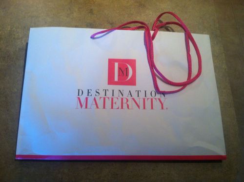 Destination Maternity Paper Shopping Bag, Khaki 11&#034;x16&#034;x6&#034; Great For Display