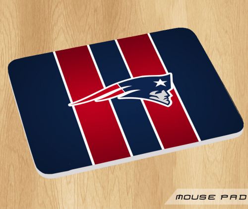New England Patriots Logo On Mousepad Gaming Design Anti Slip New