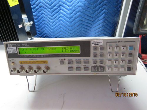 Agilent/Keysight/HP 4263B LCR Meter, 100 Hz to 100 kHz, 1m ohm to 100M ohm