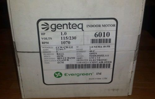 Genteq Evergreen IM ECM Replacement Motor 3/4-1 HP