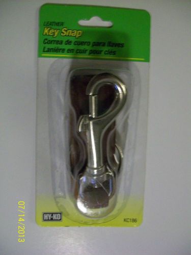 NEW Leather Key Strap W/bolt Snap Pk Key Chains/rings/reels KC186