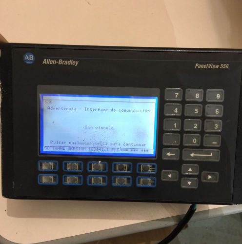Used allen-bradley panelview 550 operator interface 2711-b5a20 series h rev.b for sale