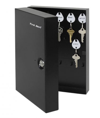 First Alert Steel Key Cabinet Black Lock Security Storage Box Safe Locksmithgear