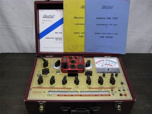 Hickok 6000a mutual conductance tube tester - calibrated - late model &amp; manuals for sale