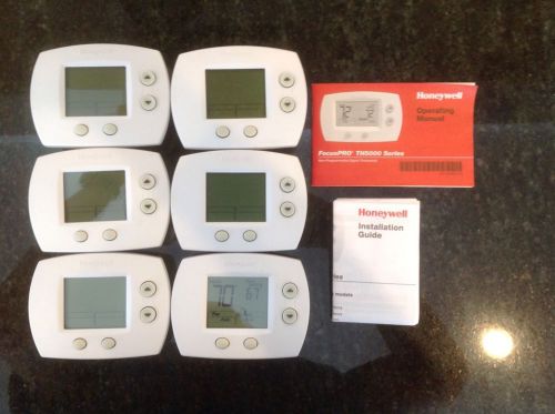 Honeywell th5110d1022 focus pro-5000 (6x) non-programmable thermostat 6 units! for sale