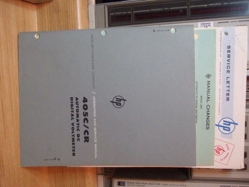 HP 405C/CR Automatic DC Digital Voltmeter Manual