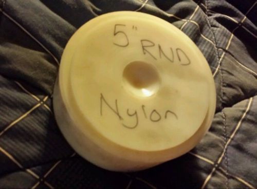 Nylon 6/6 Round Rod (Extruded), Natural, 5&#034; X 2 1/8&#034;, 5&#034; X 2.13&#034;