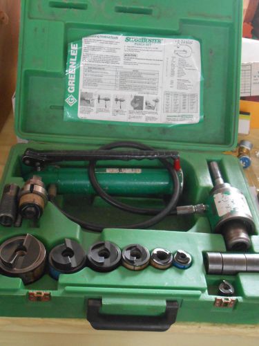 Greenlee hydraulic slug buster punch driver kit # 7306sb w/ 8 dies &amp; case for sale