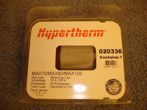 Lot of 2 Hypertherm 020336 Plasma Cutter Retaining Cap MAX70 80 100 Consumable