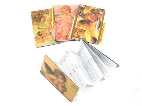 Amazing twelve piece set of cherub designed magnetic address books for sale