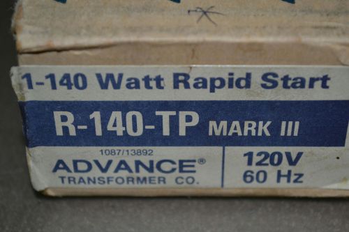 2x Advance R-140-TP Mark III Ballast Rapid Start for(1)- 40W MA RS/(1)- F40-4FT