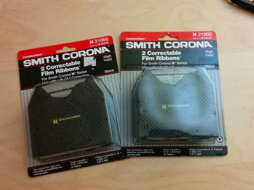2 Smith Corona Ribbon H 21000 Black 2 packs New in Package