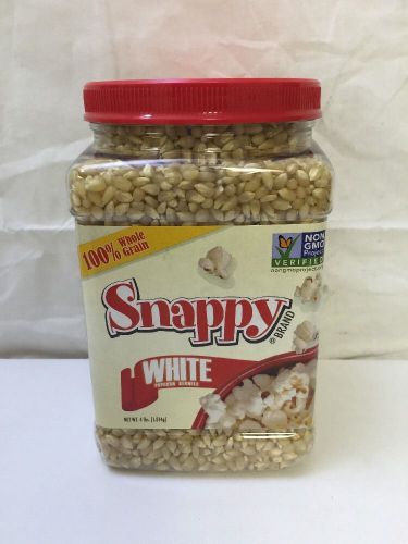 Snappy White Popcorn Kernels, 4lb New Sealed F004