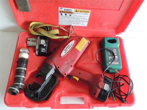 Burndy pat750-18v battery powered crimper crimping tool with 7 dies pat 750 for sale