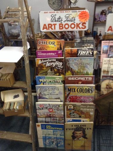 Walter Foster Art Books Store Display 24 Section Vintage