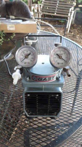 Gast doa-p104-aa vacuum pump 1/8 hp 115v - tested &amp; working for sale