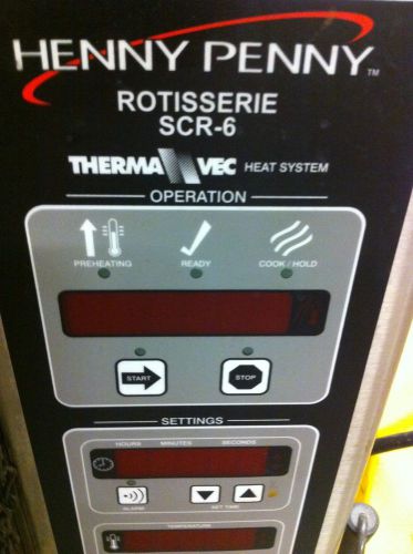 Henny Penny Rotisserie Oven No Reserve! SCR-6 Great Unit! Commercial