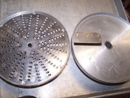 2 Slicer Discs for Robot Coupe R4 or R4x ~ we think   E3  &amp; Legumes