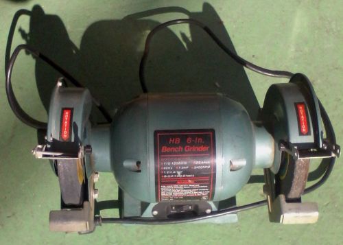HB 6-In Bench Grinder 1/3 HP with 2.8 Amps Motor