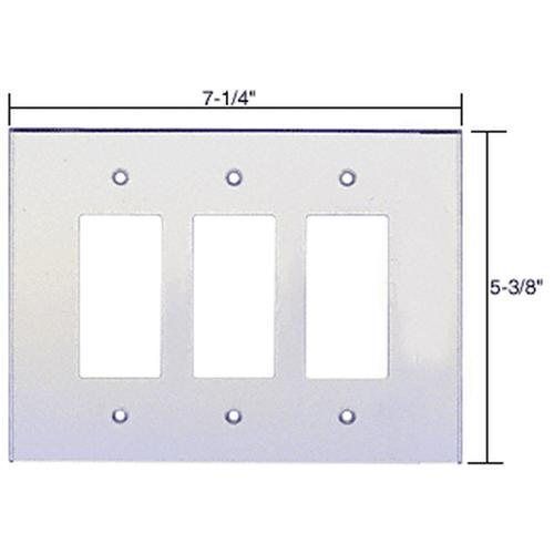 Crl clear triple designer acrylic mirror plate for sale