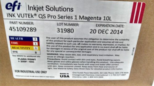 Inkjet Solutions INK VUTEk® QS Pro Series 1 Magenta 10L