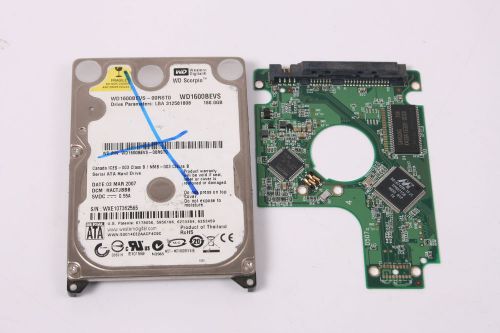 Wd wd1600bevs-00rst0 160gb 2,5 sata hard drive / pcb (circuit board) only for da for sale