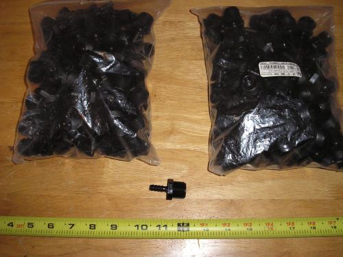 LOT OF 200 COLE PALMER (31801-80) HDPE PLASTIC 1/2&#034; X 1/4&#034; FITTINGS NOS