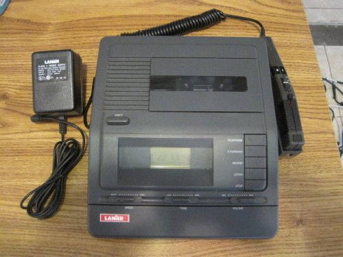 Lanier Voice Transcriber (VW-110) Cassette Recorder w/ Power Adapter&amp; Mic CLEAN!