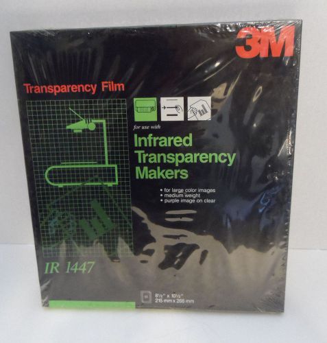 3M Transparency Film IR 1447 8/12&#034; x 10-1/2&#034; BRAND NEW SEALED! SHIPS VERY FAST!!