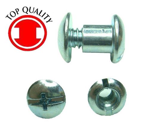 Steel Zinc Combo Truss Head Post Nut Screw - Open #10-24 X 1/4&#034;