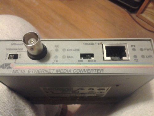 Allied Telesyn International Ethernet Media Converter AT-MC15
