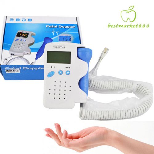 Brand new lcd display fetal doppler baby heart monitor 3mhz with speaker ce for sale