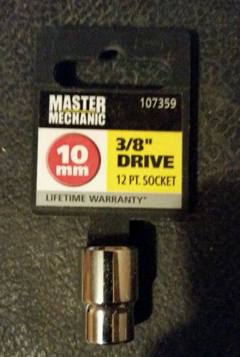 Master Mechanic 3/8 drive 10mm 12 point socket
