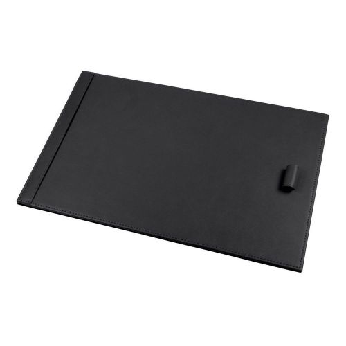 LUCRIN - A4 simple note pad 13.8x8.6 inches - Smooth Cow Leather - Black