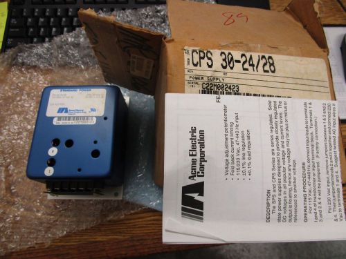 Acme Standard Transformer  Type: CPS-30-24/28 Power Supply.  Unused Old Stock &lt;