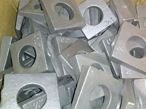 100 1-1/4 square bevel malleable washer plain finish i-beam flange wedge 1 1/4 for sale
