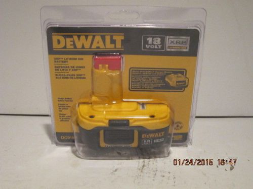 Dewalt DC9182 18V XRP Lithium-Ion Battery LATE 2014 DATE CODE FREE SHP, NISRP!!!