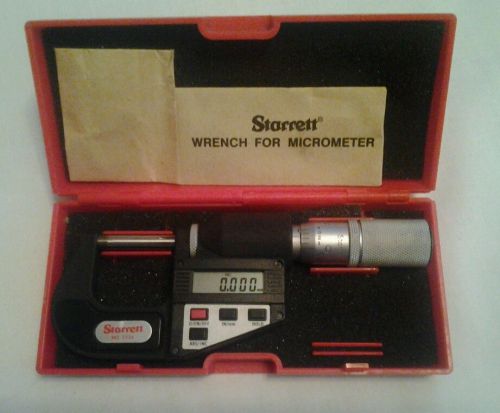 Starrett  Electronic Outside Micrometer NO. 3734- NIB