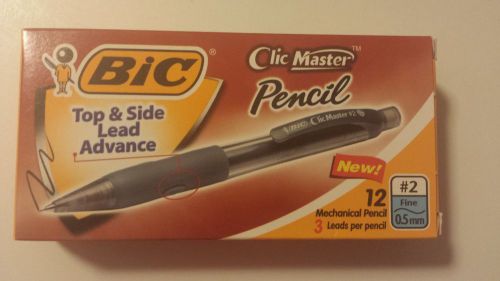 BIC Clic Master Mechanical Pencil .5mm - Black, One - 12 Count Box