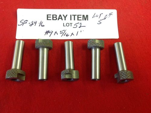 Acme sf-24-16 slip-fixed renewable drill bushings #9 x 5/16 x 1&#034;  lot of 5 usa for sale