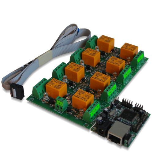 Eight(8) channel relay module board for remote control - lan, ethernet, snmp for sale