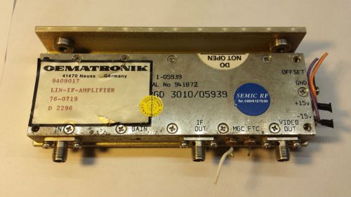 Pascall VGD LLD 3010/05939 Linear Detector Amplifier 30MHz