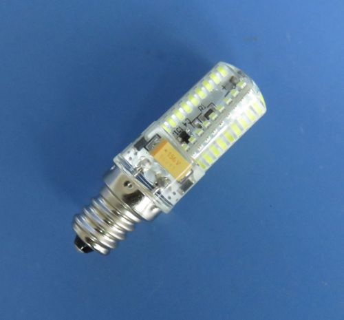1x E12 LED bulb 72 3014 SMD,AC/DC 12~24V Silicone Crystal Lamp, White
