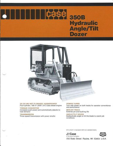 Equipment Brochure - Case - 350B - Hydraulic Angle Tilt Dozer - c1979 (E2132)