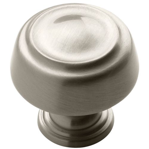 Amerock BP53700 G10 Kane 1-1/4&#034; diameter knob Satin Nickel