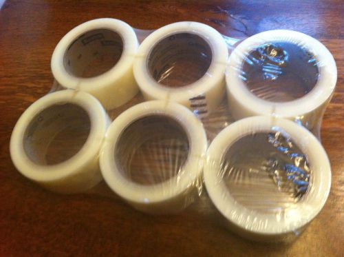 Scotch 6 pack! box sealing tape 371 clear 2&#034; heavy duty packing/shipping tape for sale