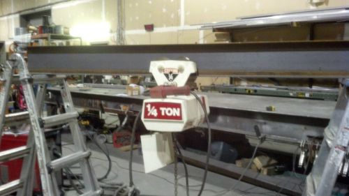 Used coffing ec.0516 3 phase chain hoist with trolley - 1/4 ton 230/460 v 3ph. for sale