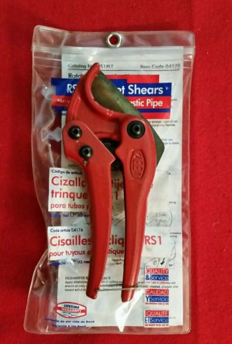 Reed rs1 ratchet shears for cutting plastic pipe , capacity 1.7 inches brand new for sale